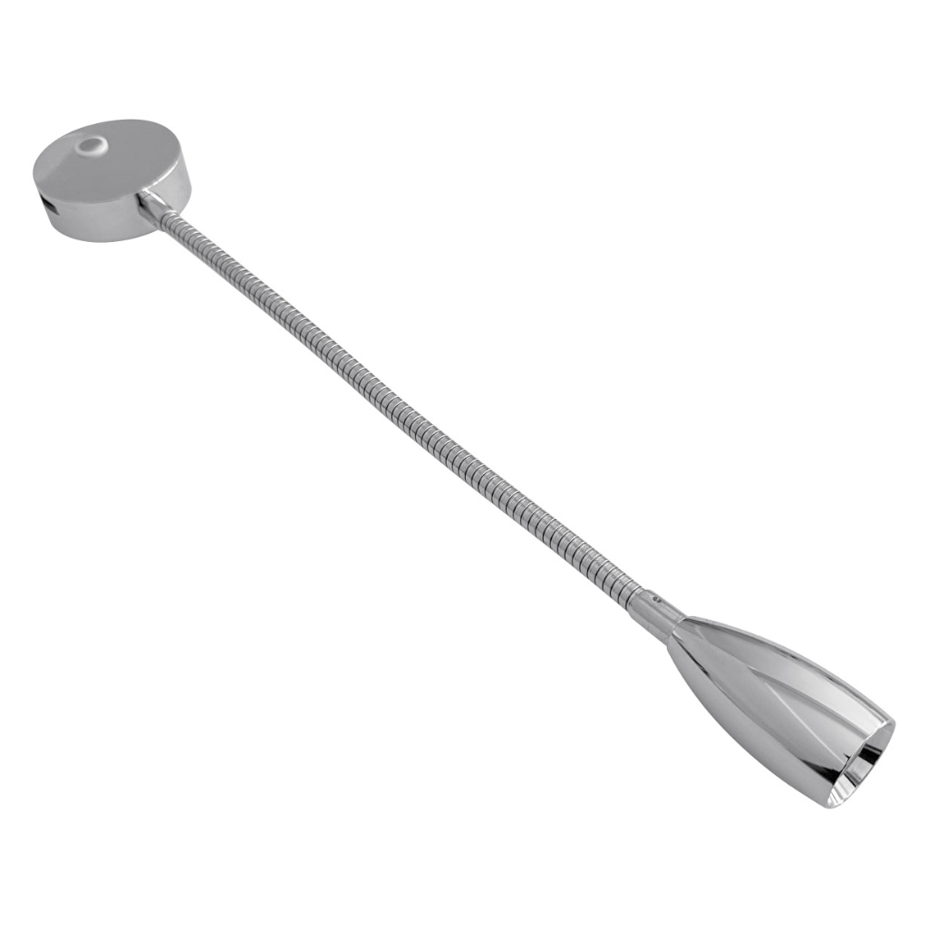 Transeng TRA-RLG-CHROME Gooseneck Chrome Reading Light with USB Charging Port