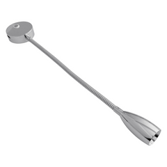 Transeng TRA-RLG-CHROME Gooseneck Chrome Reading Light with USB Charging Port