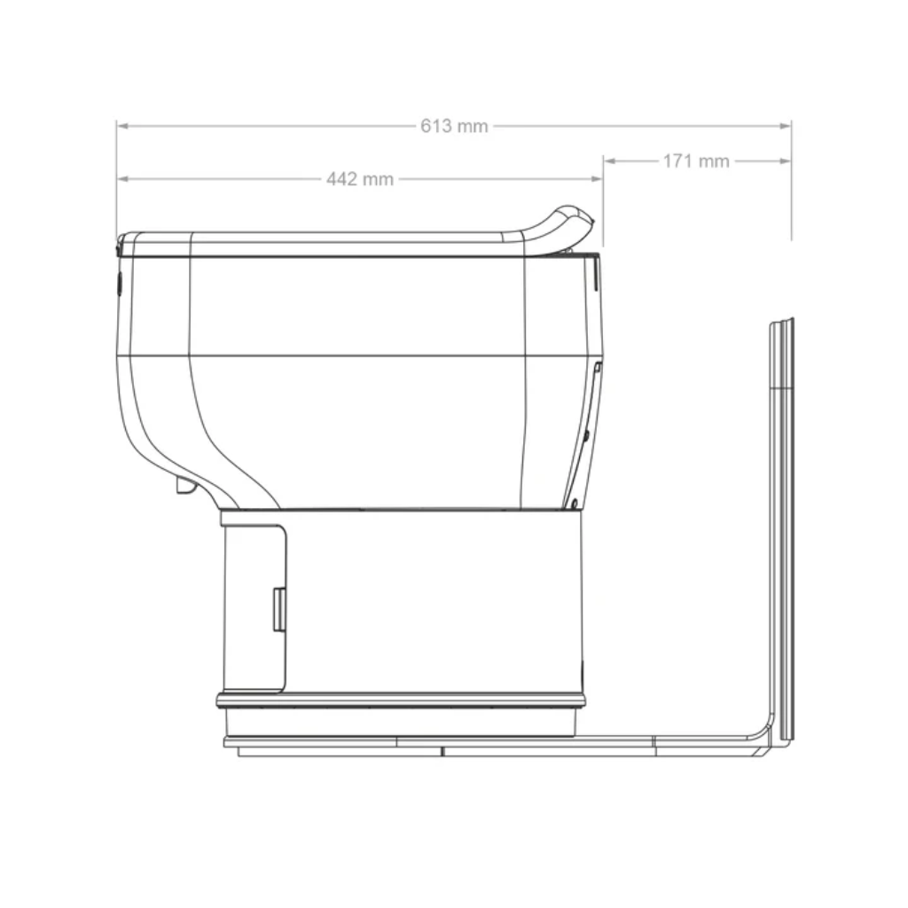 LooSeal Toilet L-Adaptor Large