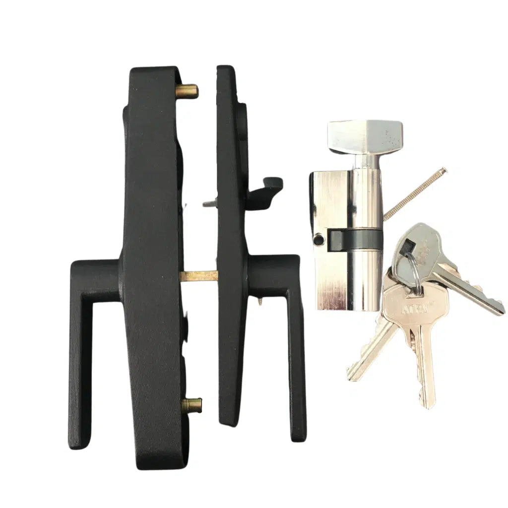 ATRV Aussie Traveller Door Handle RHH + Barrel & Keys