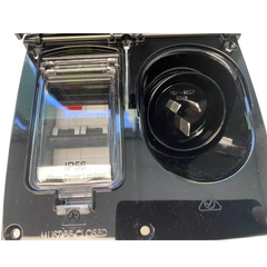 CMS Black 15A Single Power Inlet with RCD Switch