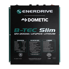 Enerdrive EPL-200BT-12V-SLIM B-TEC 12V 200AH Slim Lithium Battery