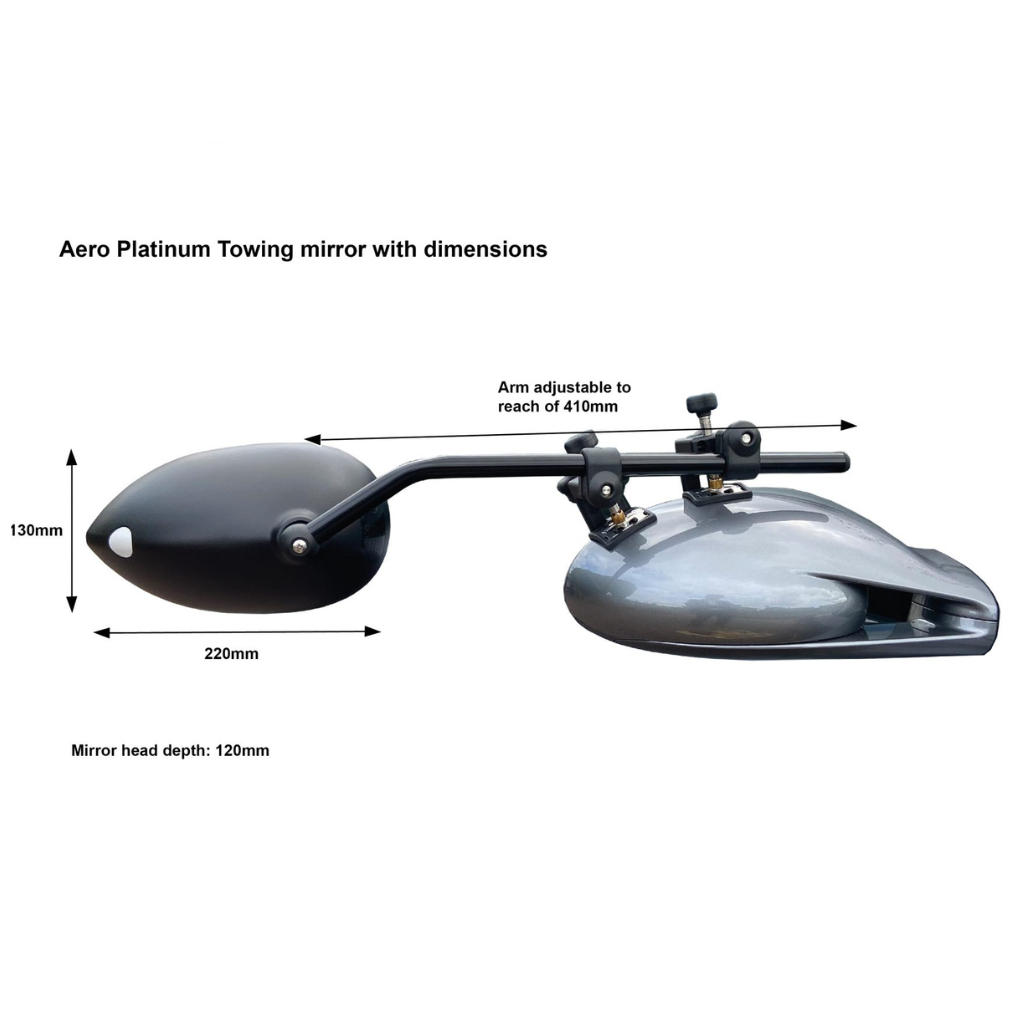 Milenco MIL6606 Platinum Aero Small Head Towing Mirrors (Pair)