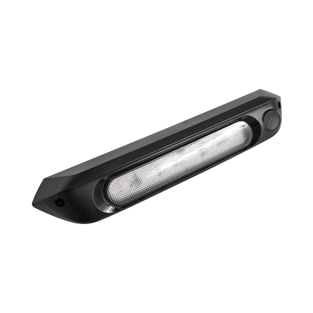 Transeng 287mm Dual LED Black Awning Light with Switch