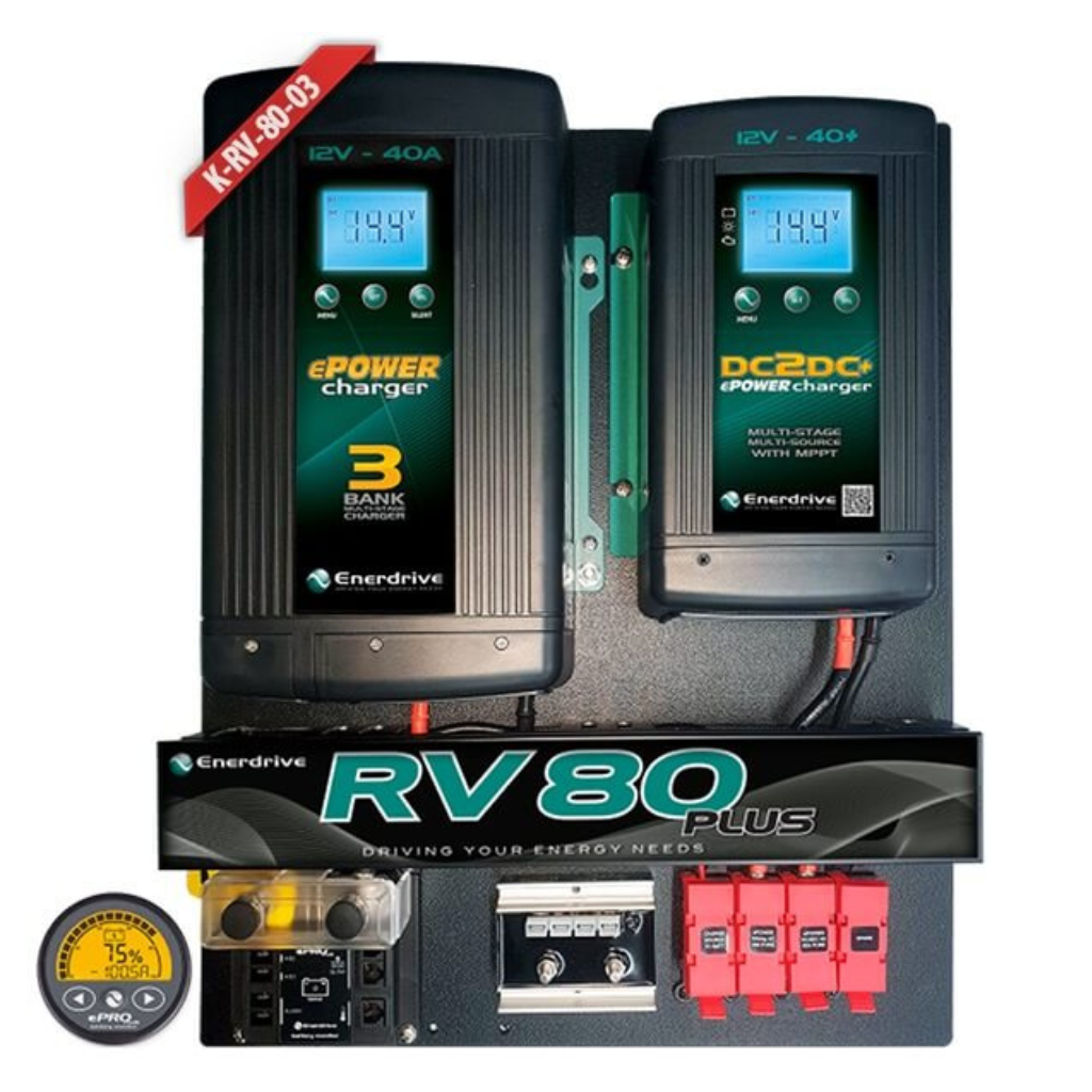 Enerdrive K-RV-80-03 Installation Board with Monitor & Low Battery Cutout