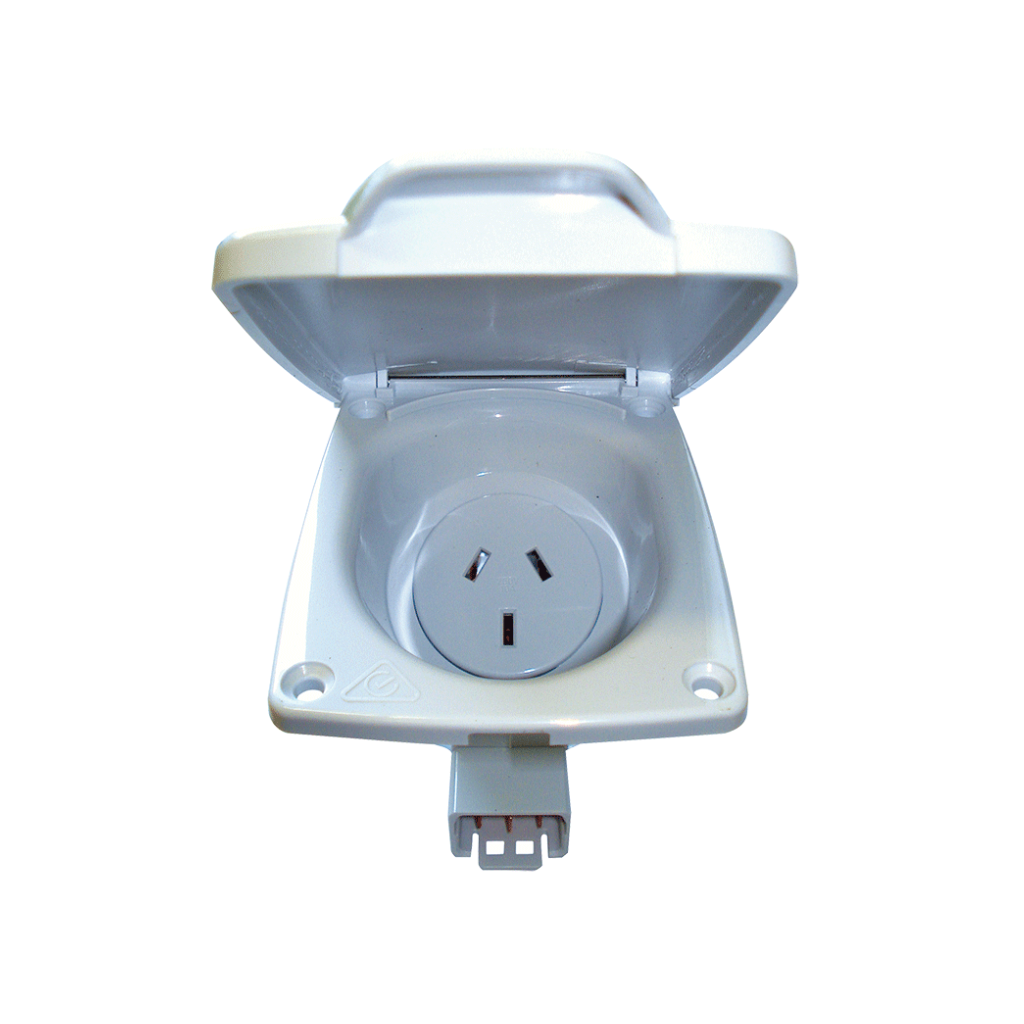 CMS 500-04310 White 10A Power Outlet