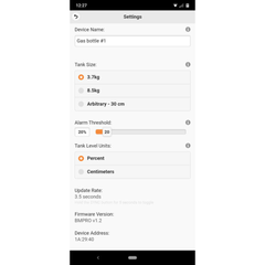BMPro SmartSense Gas Bottle Level Monitor