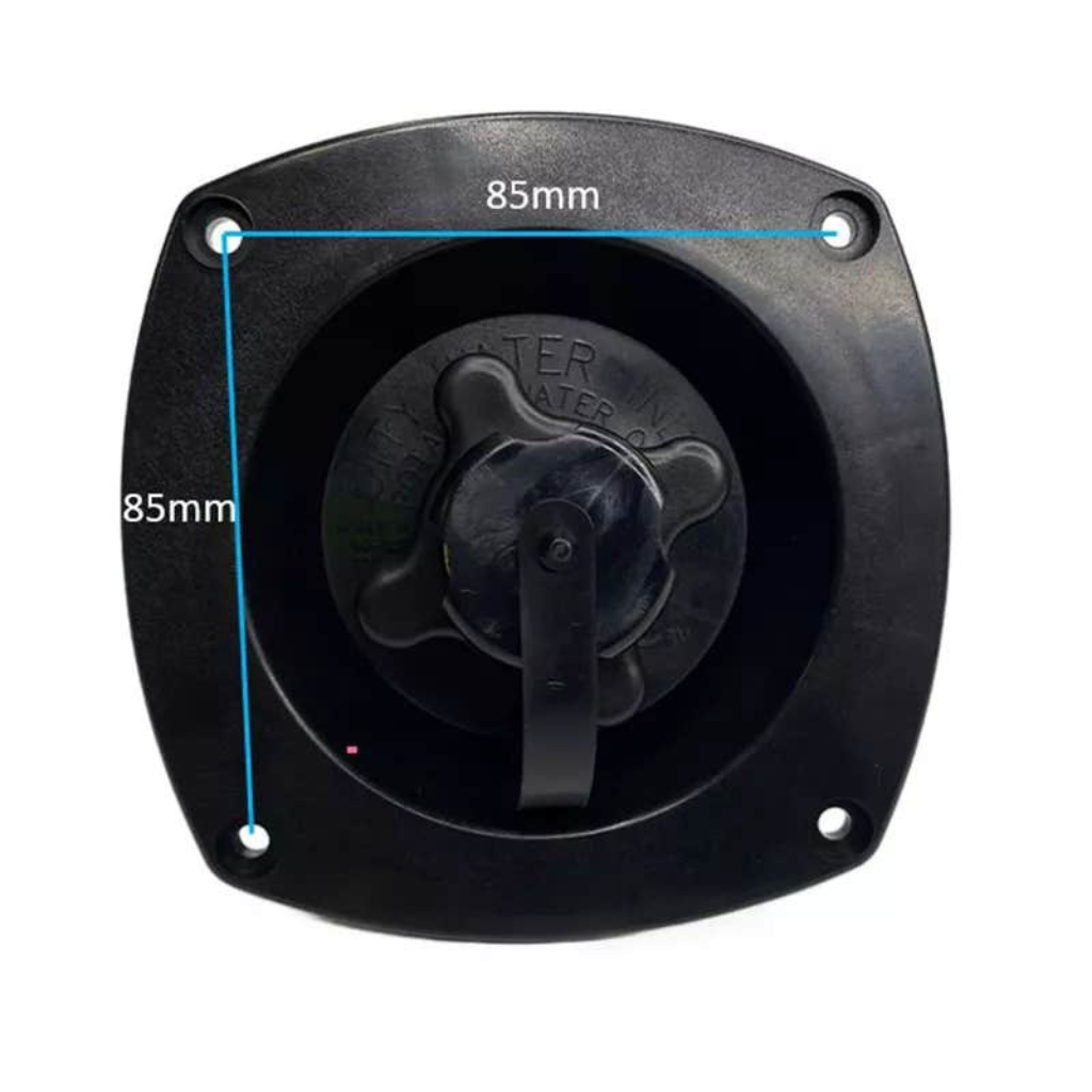 Shurflo Black Flush Mount Mains Water Pressure Regulator