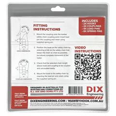 Mawby Hook 13MM Trailer Safety Chain Coupling 3.5T