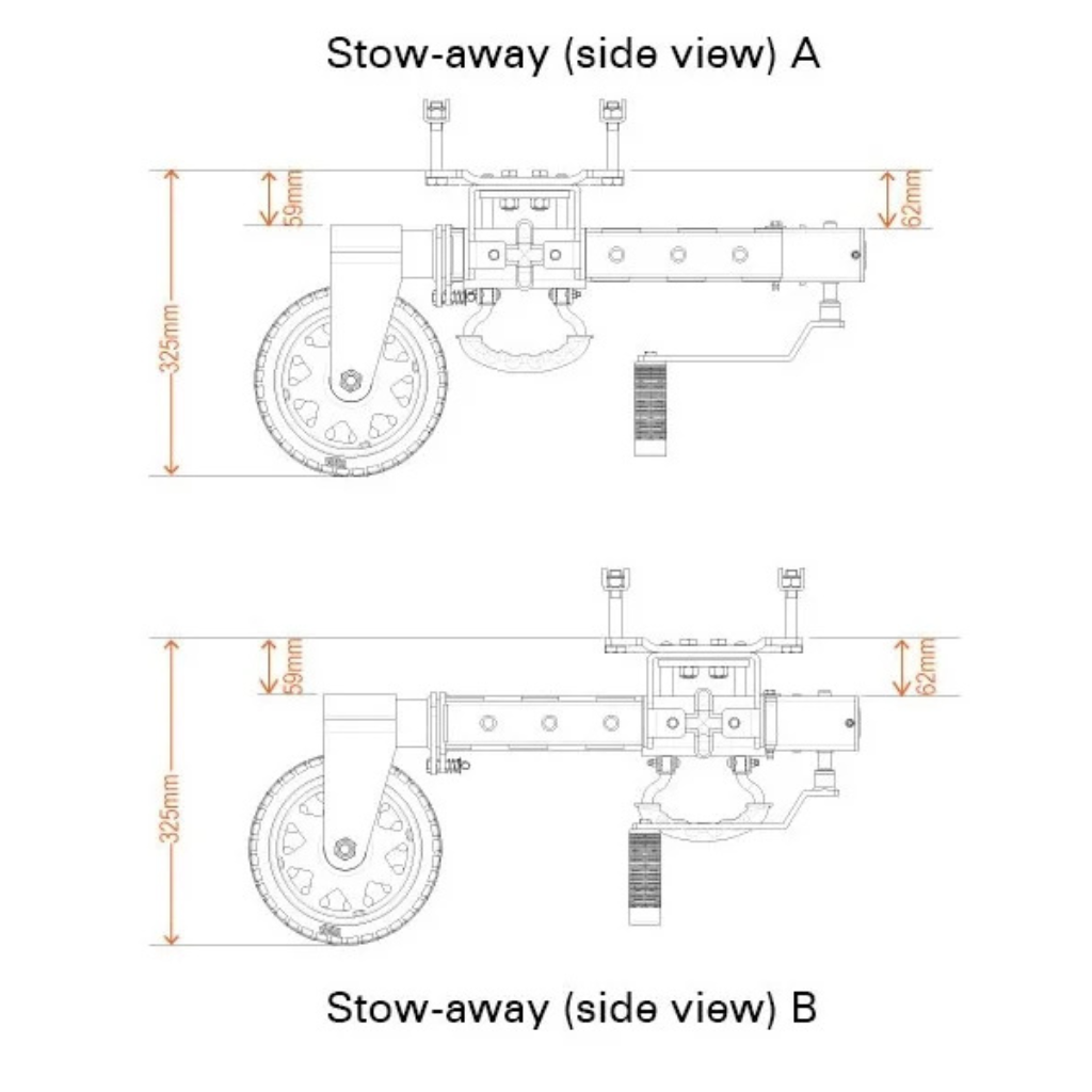 ARK XO Extreme Off-Road Jockey Wheel