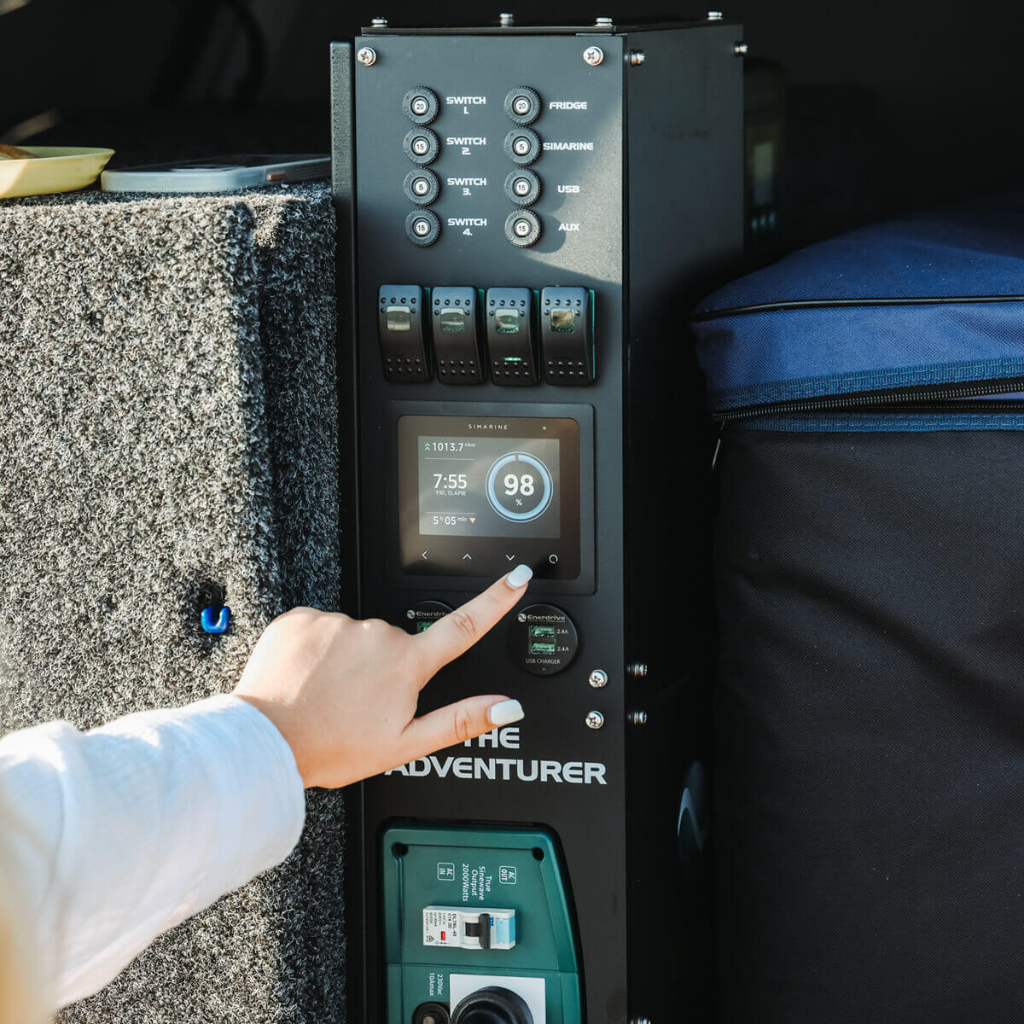 Enerdrive Adventurer Power System with Simarine Battery Monitor (Left)