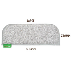 Muk Mat Light Grey Caravan Step 60 x 23cm Grey Trim