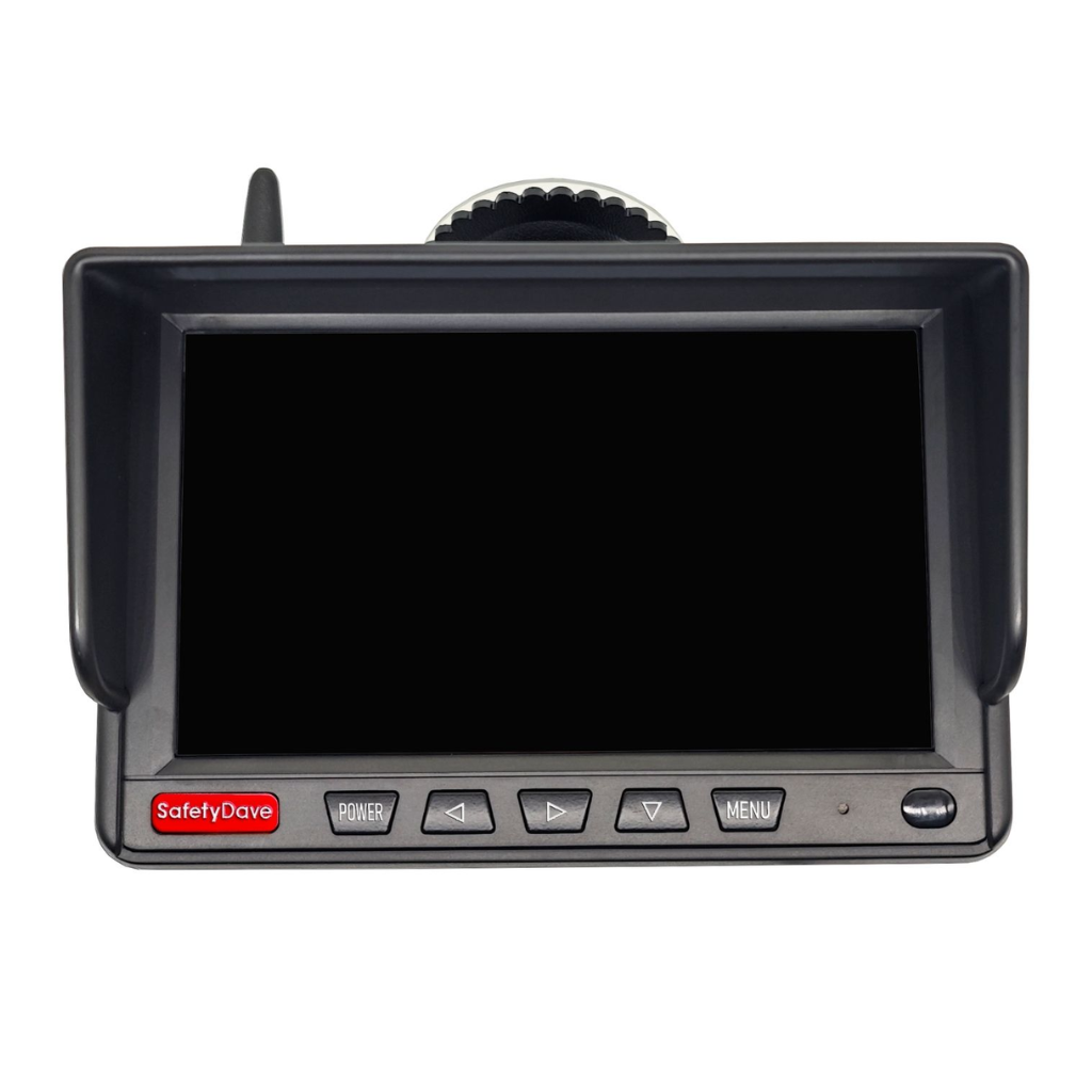 Safety Dave Wireless AHD Rear Vision Kit - 6.2" Dash Monitor & Black Dual Camera