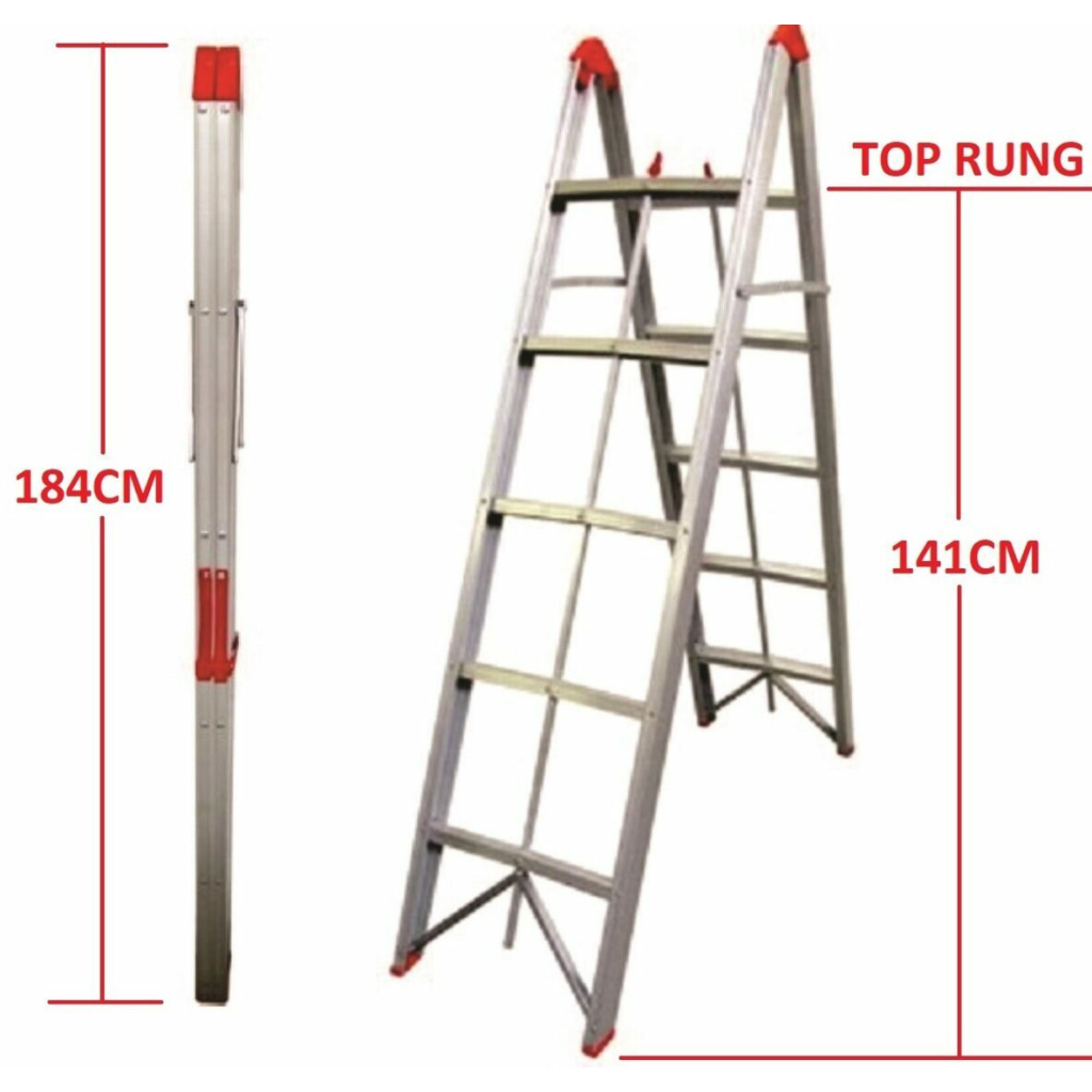 Transeng TRA-BL5STEP 5 Step Collapsible Box Ladder with Storage Bag