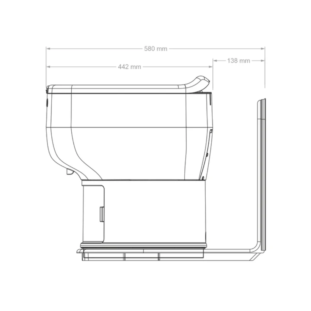 LooSeal Toilet L-Adaptor Medium