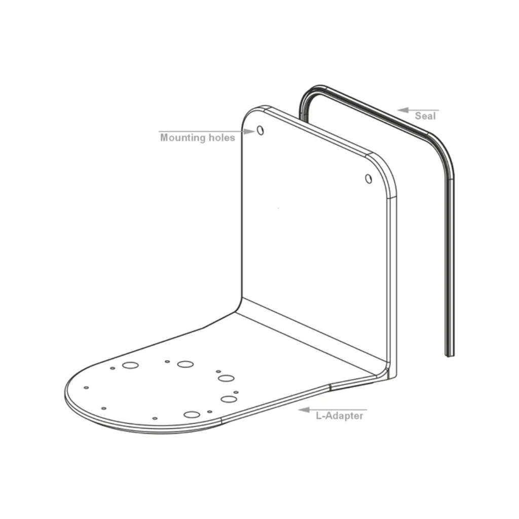 LooSeal Toilet L-Adaptor Large