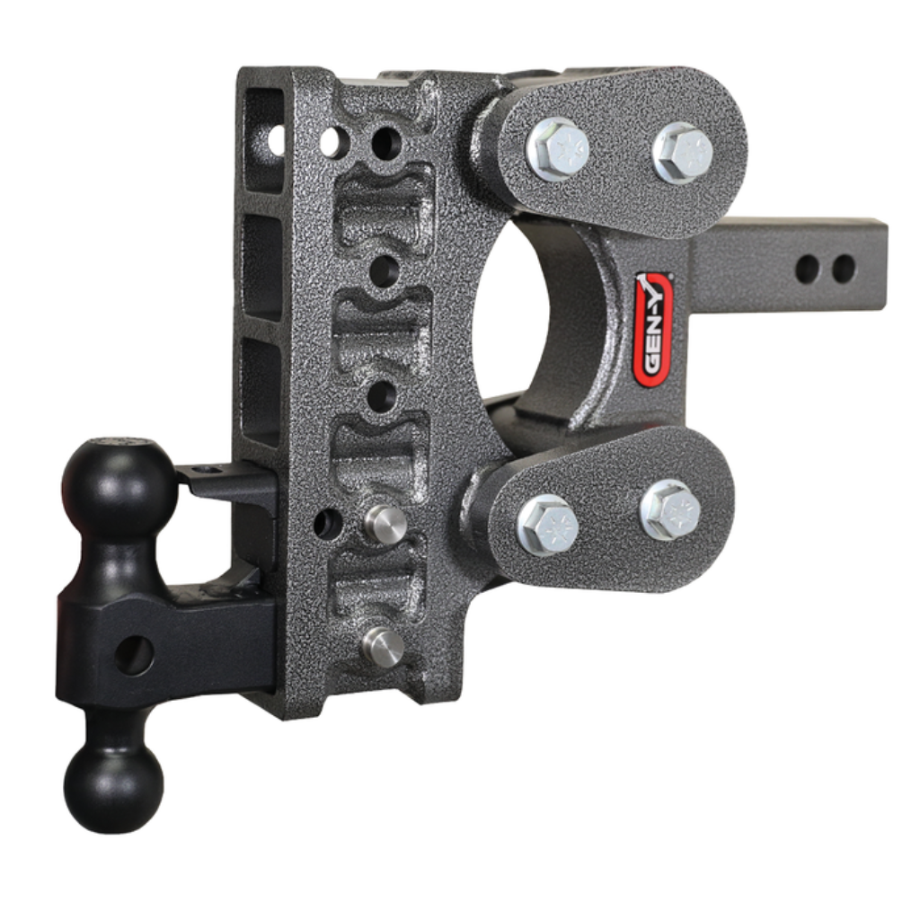 Gen-Y Hitch GHM-1225-A57 2" Shank, 7.5" Drop, 7,000 KG Torsion-Flex Hitch, Versa-Ball (50 MM & 70 MM) & Pintle