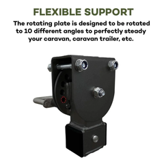 Iluma 720mm Black Drop Down Stabiliser Leg