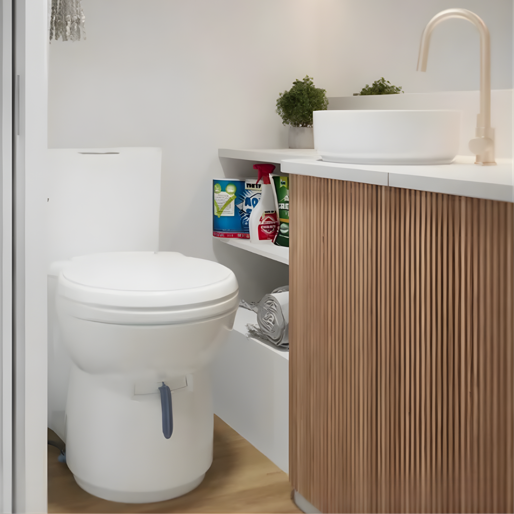 Thetford 93365SP C263 Ceramic Bowl Toilet Swivel Cassette Toilet