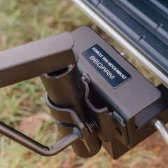 BBQARM BQA650-TRAYLGEBLK-VTM Black Large Tray With 650mm Arm & Vehicle Tow Hitch