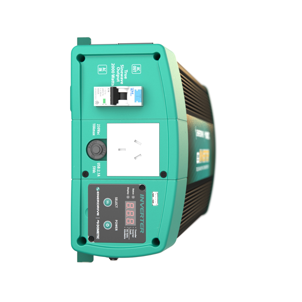 Enerdrive EN1226S-X 2600W 12V True Sine Wave Inverter with AC Transfer & Safety Switch