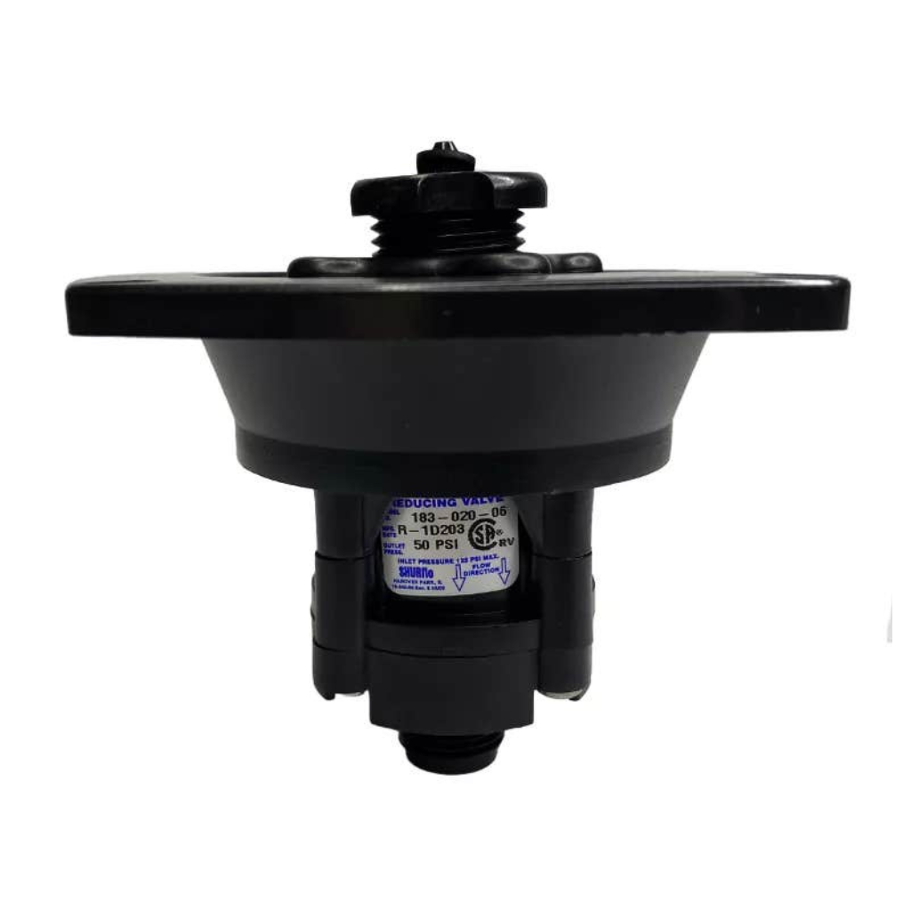 Shurflo Black Flush Mount Mains Water Pressure Regulator