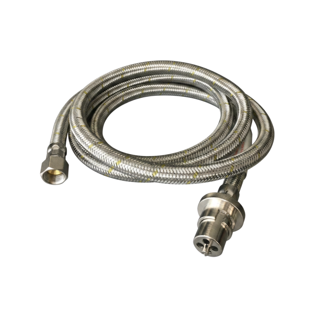 Gas Bayonet Braided Hose 3m x 3/8 10FF SAE