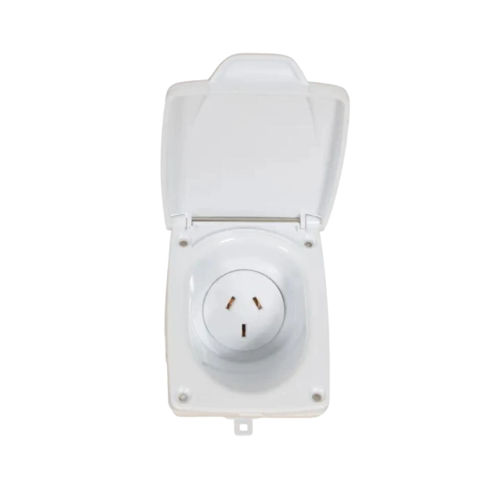 Transco White 10A Old Style Outlet