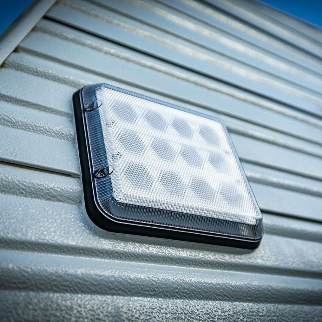 Kedron 12V Black LED Square Exterior Annex Light