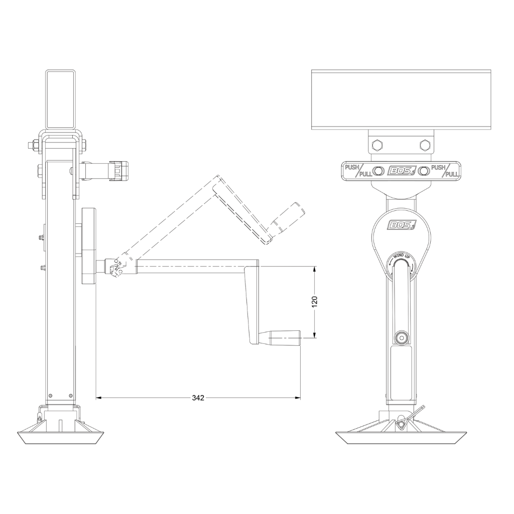 BOS 020-025 Manual Offset Handle