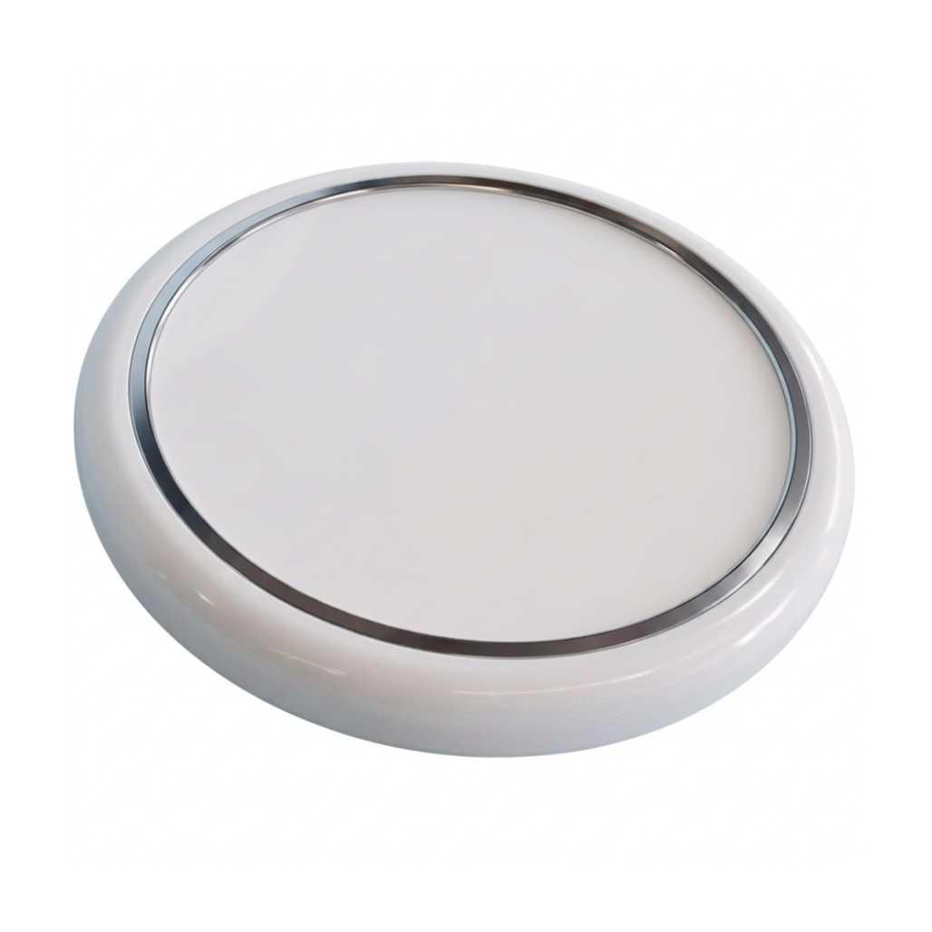 Qual Elec Interior 12v Ceiling Light with Touch Switch - 125mm