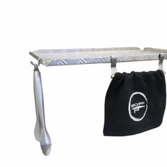 BBQARM BQA-BASIC-ACCESS Stainless Steel Rail, T-Towel & Hook