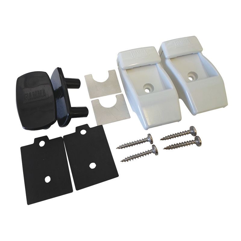 Fiamma 98655-176 White Plastic Leg Wall Bracket Kit