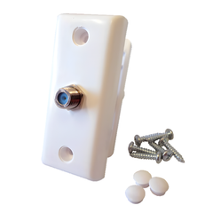 Happy Wanderer  HW019 White Thru Van Wall Connector TV Coax Socket