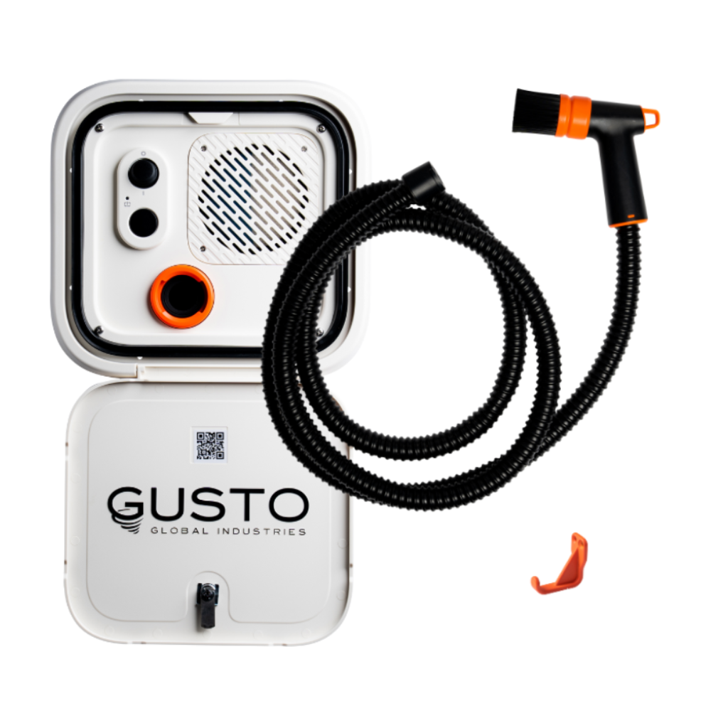 Gusto GUSTOWHT White Air-Powered & Water-Free Cleaning Device