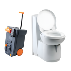 Thetford 93365SP C263 Ceramic Bowl Toilet Swivel Cassette Toilet