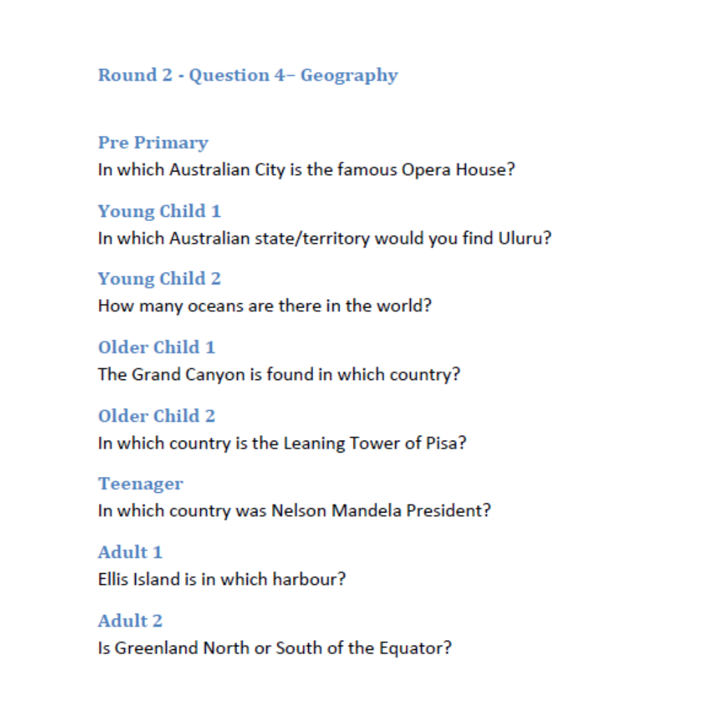 Caravanning with Kids CWK006 The Quiz Book
