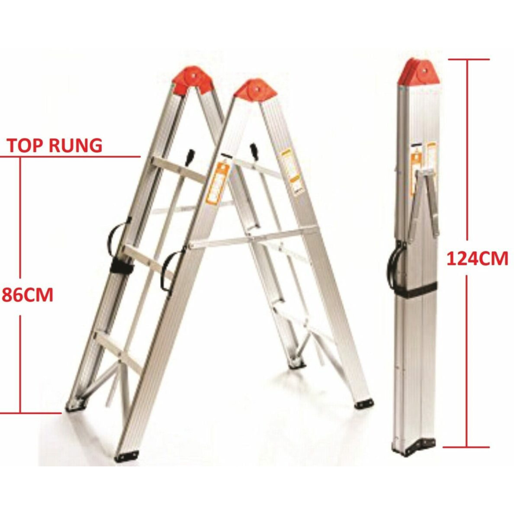 Transeng TRA-BL3STEP 3 Step Collapsible Box Ladder with Storage Bag