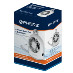 Sphere 500-00084 Camper Blade Fan & Dual Light with USB-C