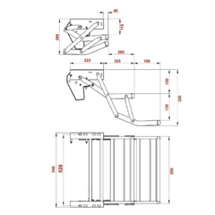 Transeng TRA-DM545 Double Manual Pull Out Step