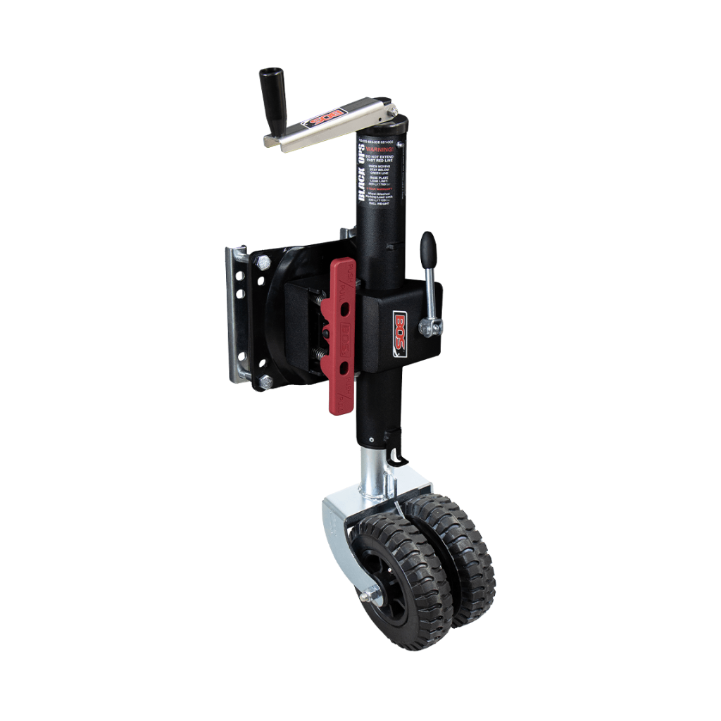 BOS 682-008 3 LUG Black Ops Manual Welded Wheel Jockey Unit