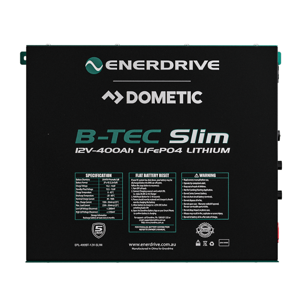 Enerdrive EPL-400BTM-12V B-TEC 12V 400AH Slim Lithium Battery