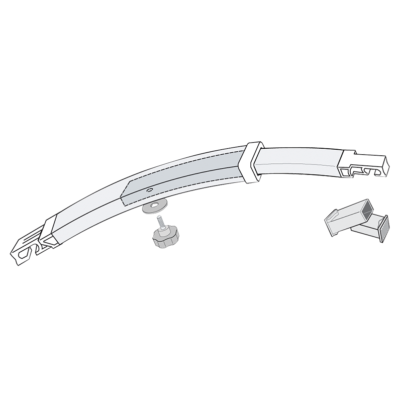 Fiamma 03616A01 Curved Centre Awning Support Rafter Pro for F45 F45S Caravan Box Awning