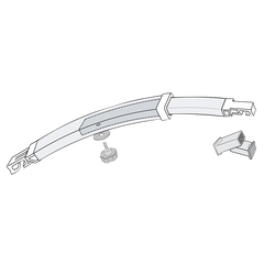Fiamma 03616A01 Curved Centre Awning Support Rafter Pro for F45 F45S Caravan Box Awning