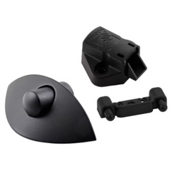 Shell Lock Push Handle Kit Matte Black