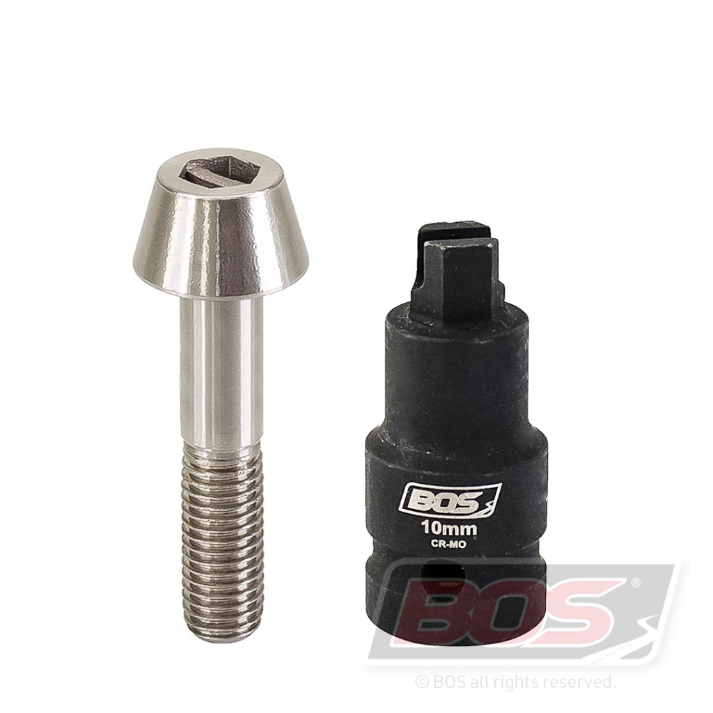 BOS 020-009 Security M12 x 65mm Screw & Key to suit BOS 60mm Clamp