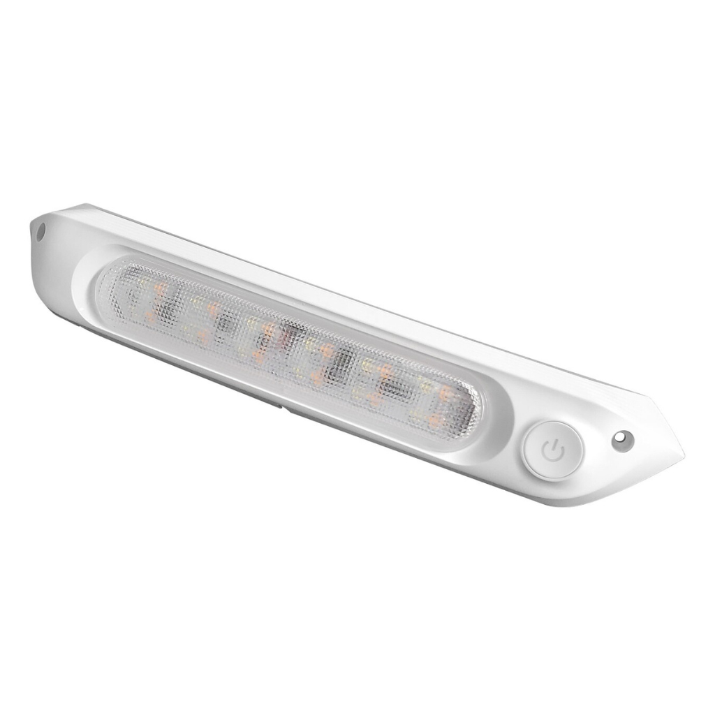 Transeng TRA-LEDAW287W-DIM Dimmable White 287mm Dual 12V Awning Light with Switch