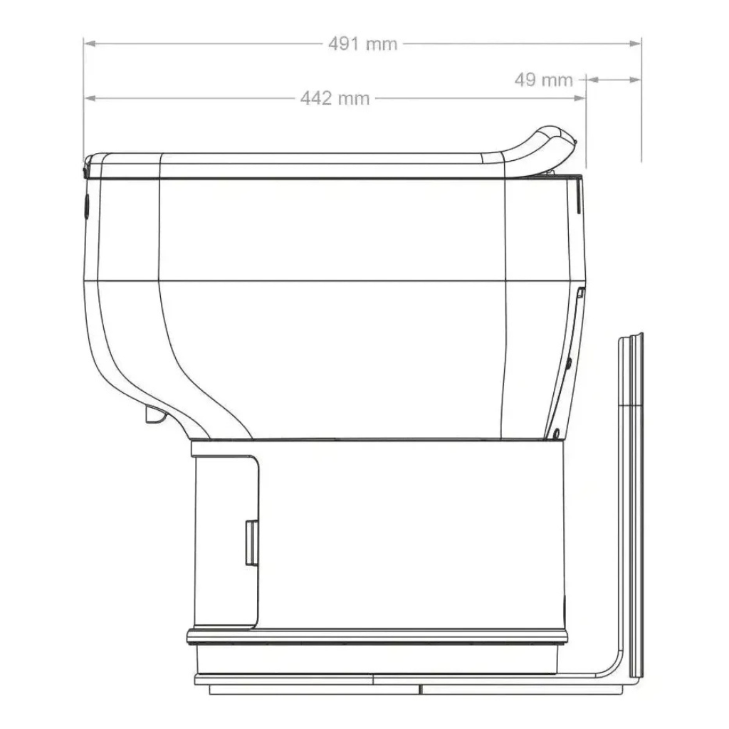 LooSeal Toilet L-Adaptor Small