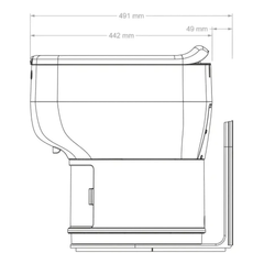 LooSeal Toilet L-Adaptor Small