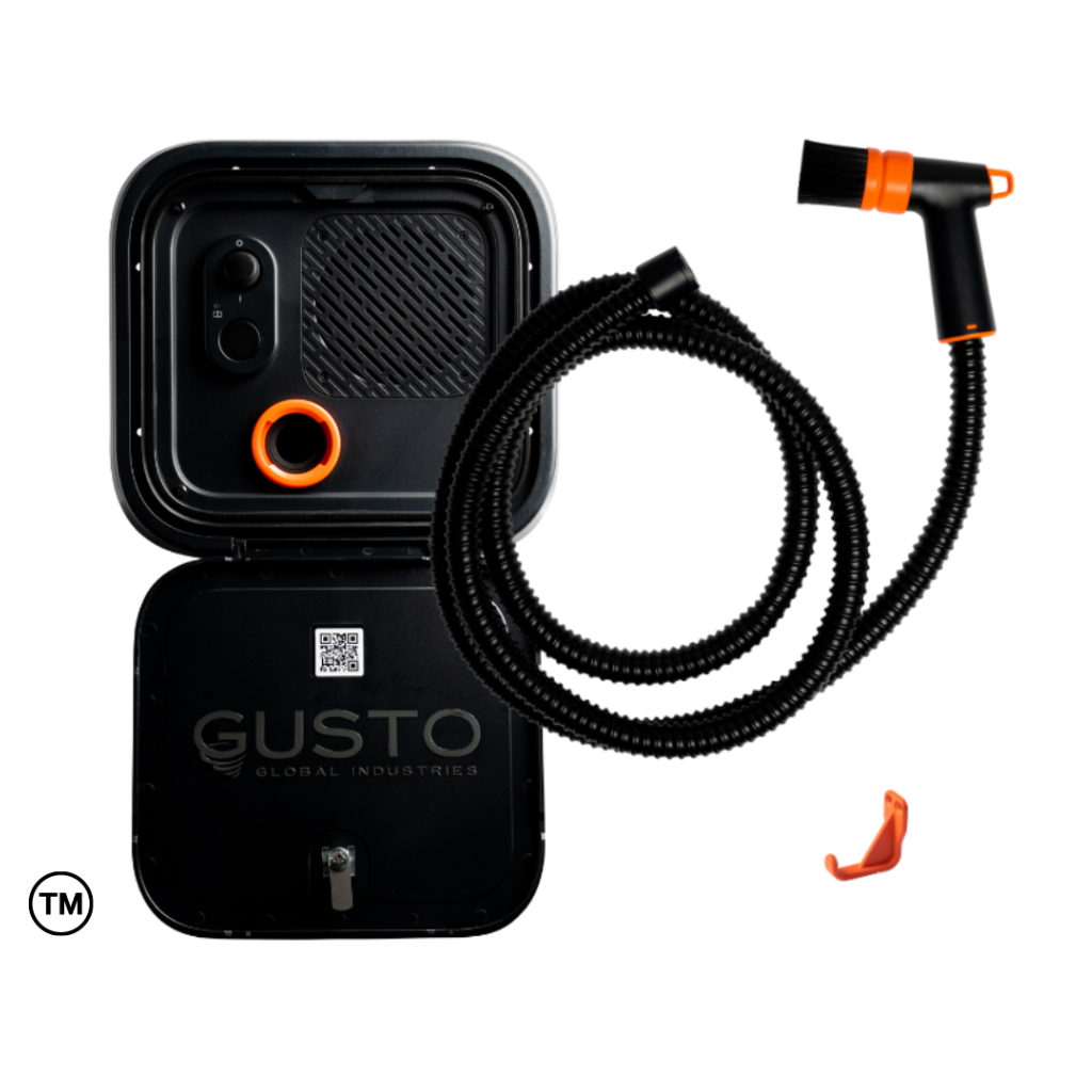 Gusto GUSTOBLK Black Air-Powered & Water-Free Cleaning Device